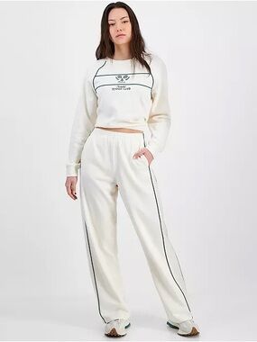 Tennis Club Cream Long-Sleeve Sweatshirt